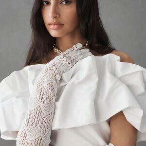 Crochet Opera Gloves by Anthropologie